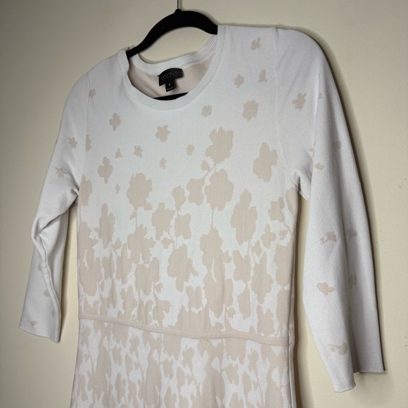 CARLISE COLLECTION Printed Floral Fit and Flare 3/4 Sleeve Stretch Knit Dress - Picture 2 of 7